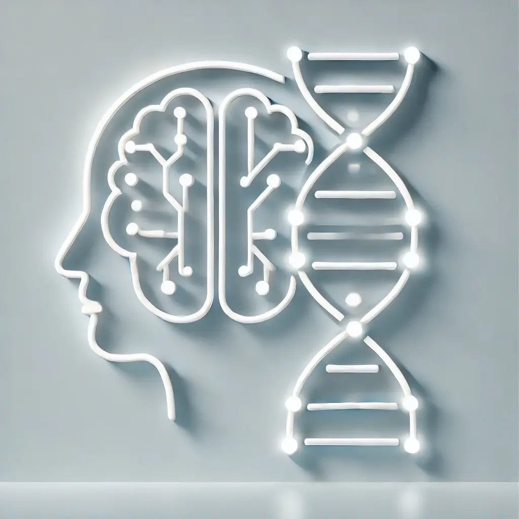 DNA Gene Test Genetic Strands Relate Connect Link with Mind Mental Wellness